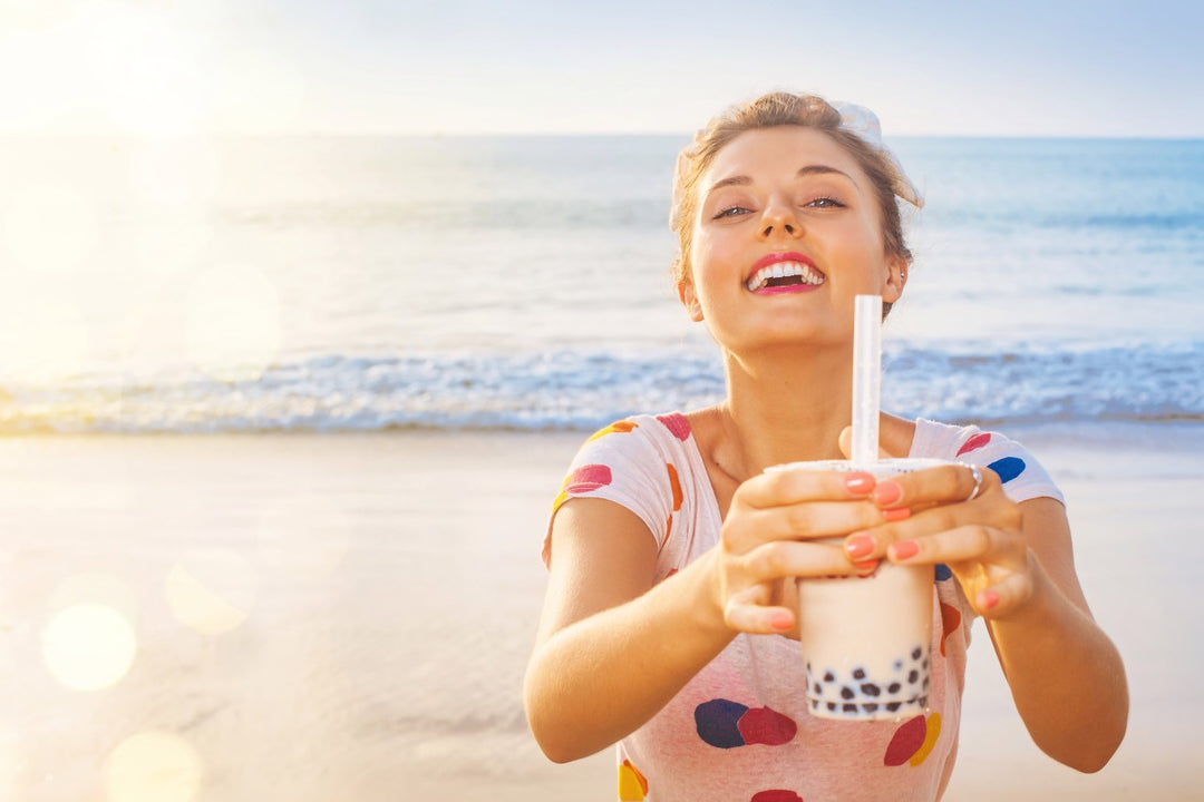Bubble teas a fun food to play with