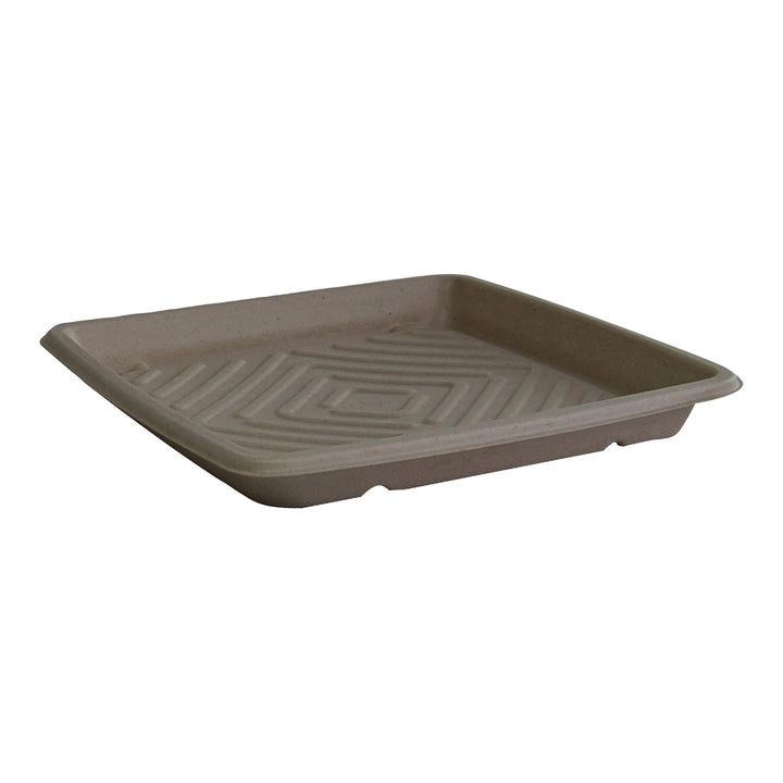 Assiette carrée en pâte de papier 10,7 po - 1 x 25 unités - Sabert - Emballage et accessoires - Fournitures et équipement pour restaurants - Distribution canadienne