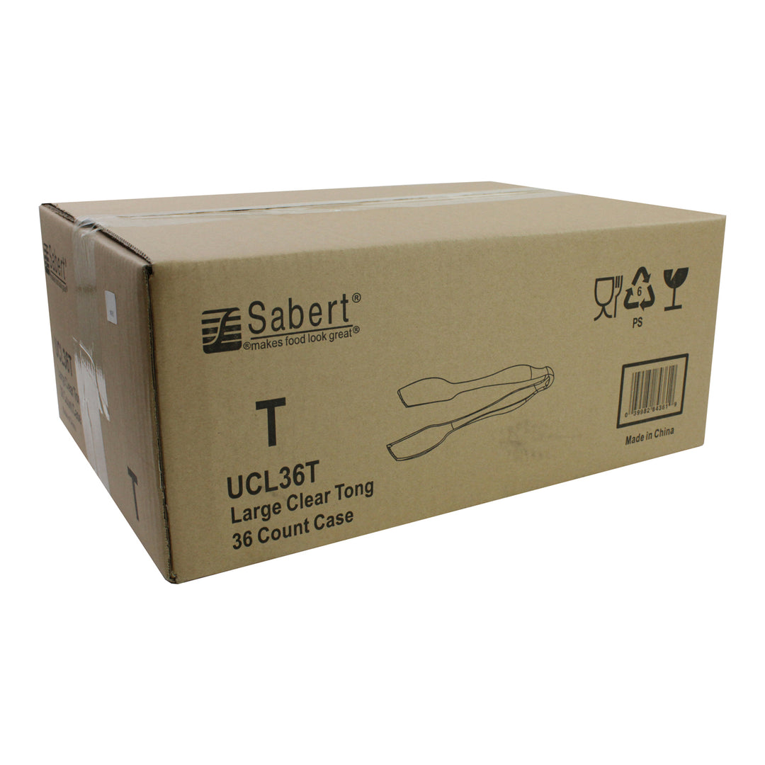 Tong Plastic Clear 10.8 in. - 36 each - Sabert - Packaging and Accessories - Restaurant Supplies and Equipment - Canadian Distribution