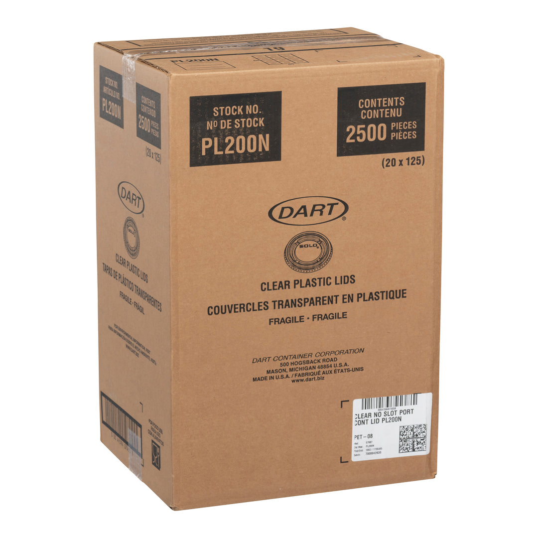 Couvercle plastique moyen, portion de 2 oz - 20 x 125 unités - Contenant Dart - Emballage et accessoires - Fournitures et équipement pour restaurants - Distribution canadienne
