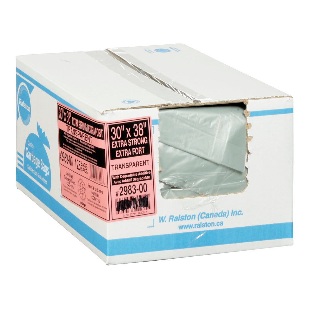 Sacs transparents 30 x 38 Extra résistants - 1 x 125 unités - Ralston Purina - Emballage et accessoires - Fournitures et équipement pour restaurants - Distribution canadienne