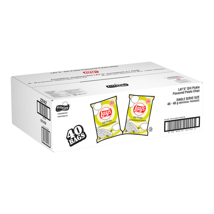 Chips de pommes de terre au concombre fermenté - 40 x 40 g - Lays - Ingrédients pour restaurants et services de restauration - Distribution canadienne
