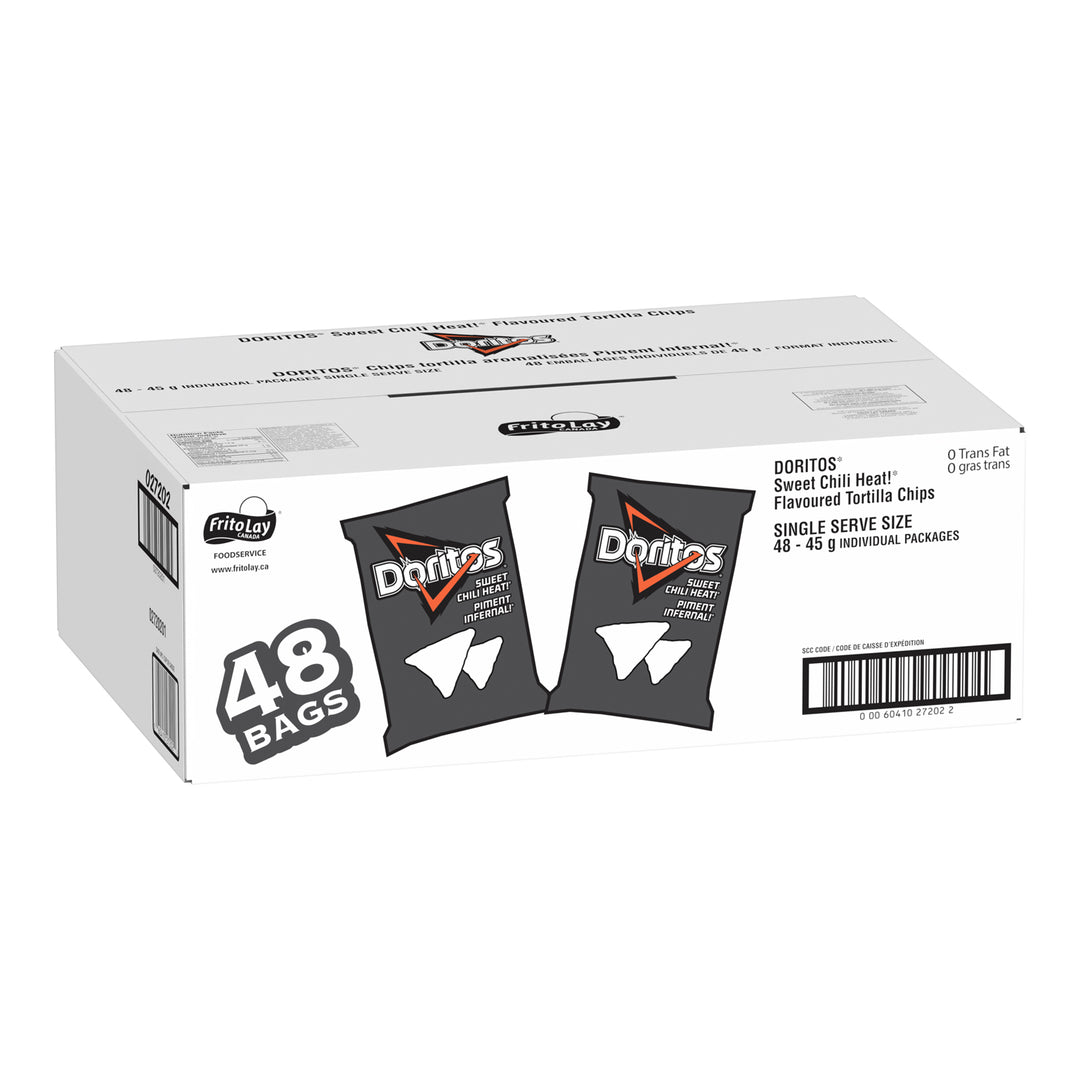 Chips Nacho Sweet Chili Hot - 48 x 45 g - Doritos - Ingrédients pour restaurants et services de restauration - Distribution canadienne