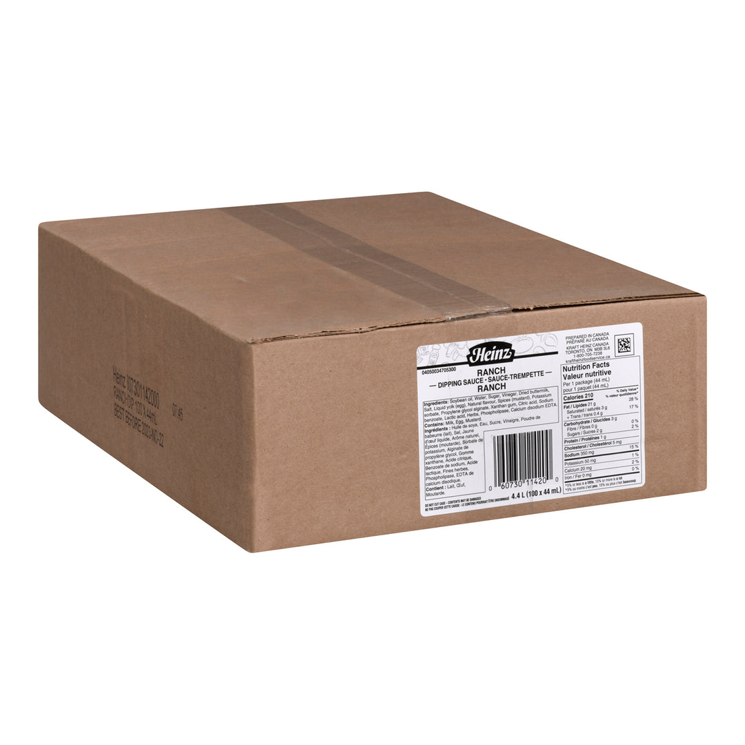Sauce Ranch - 100 x 1.5 oz - Heinz - Ingrédients pour restaurants et services de restauration - Distribution canadienne
