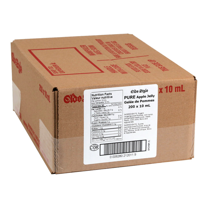 Jelly Apple Pure - 200 x 10 mL - Olde Style - Restaurant and Foodservice Ingredients - Canadian Distribution