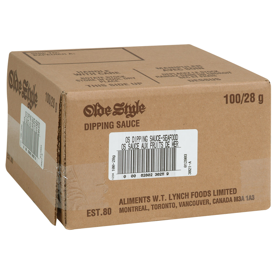 Sauce à trempette pour fruits de mer individuelle - 100 x 28 g - Olde Style - Ingrédients pour restaurants et services de restauration - Distribution canadienne