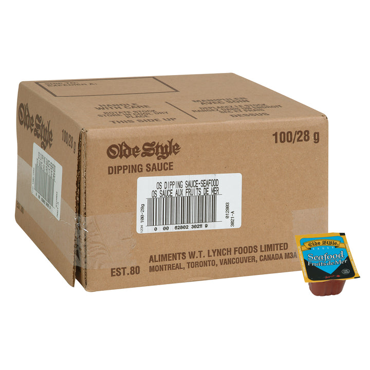 Sauce à trempette pour fruits de mer individuelle - 100 x 28 g - Olde Style - Ingrédients pour restaurants et services de restauration - Distribution canadienne