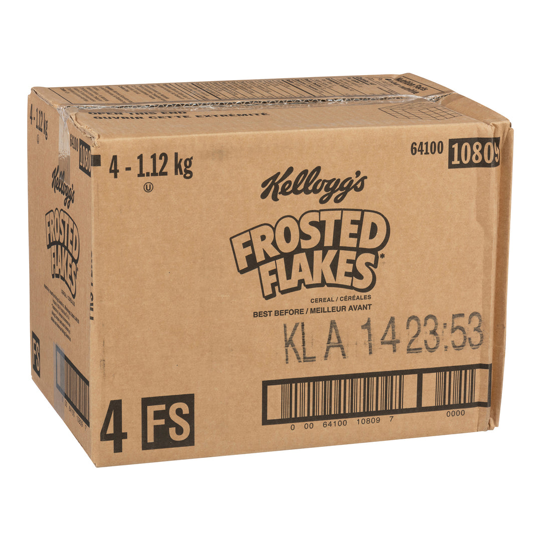 Emballage de céréales Frosted Flakes - 4 x 1120 g - Kellogg's - Ingrédients pour restaurants et services de restauration - Distribution canadienne