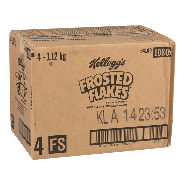 Emballage de céréales Frosted Flakes - 4 x 1120 g - Kellogg's - Ingrédients pour restaurants et services de restauration - Distribution canadienne