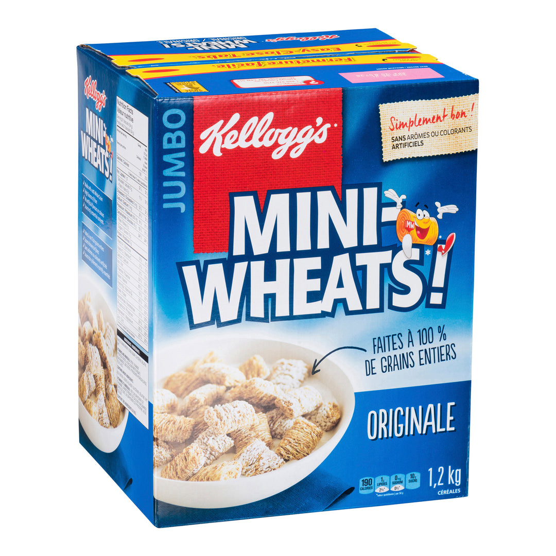 Mini-céréales de blé Original - 6 x 1200 g - Kellogg's - Ingrédients pour restaurants et services de restauration - Distribution canadienne