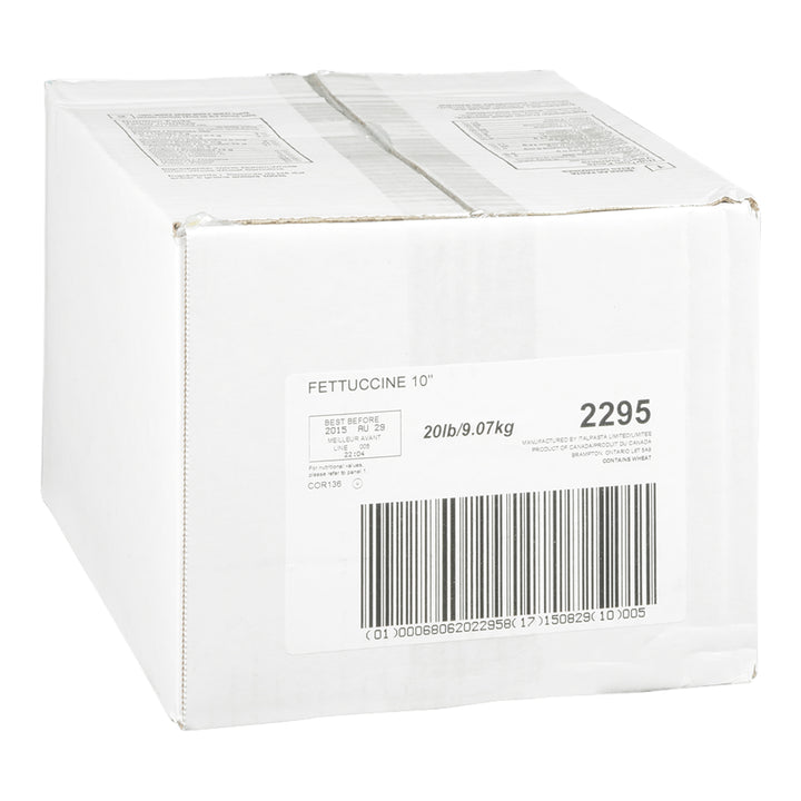 Pâtes Fettuccine 10 po - 1 x 20 lb - Pâtes italiennes - Ingrédients pour restaurants et services de restauration - Distribution canadienne