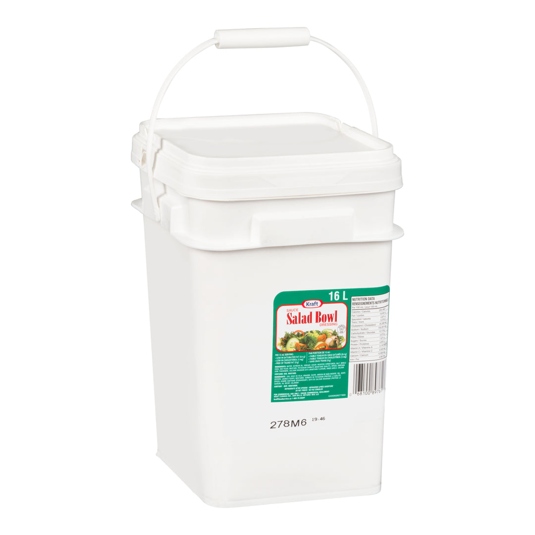 Bol à salade pour assaisonnement - 1 x 16 L - Kraft - Ingrédients pour restaurants et services de restauration - Distribution canadienne