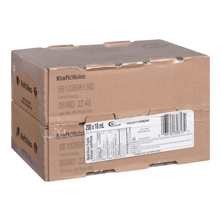 Sauce à salade française portion individuelle - 200 x 18 mL - Kraft - Ingrédients pour restaurants et services de restauration - Distribution canadienne