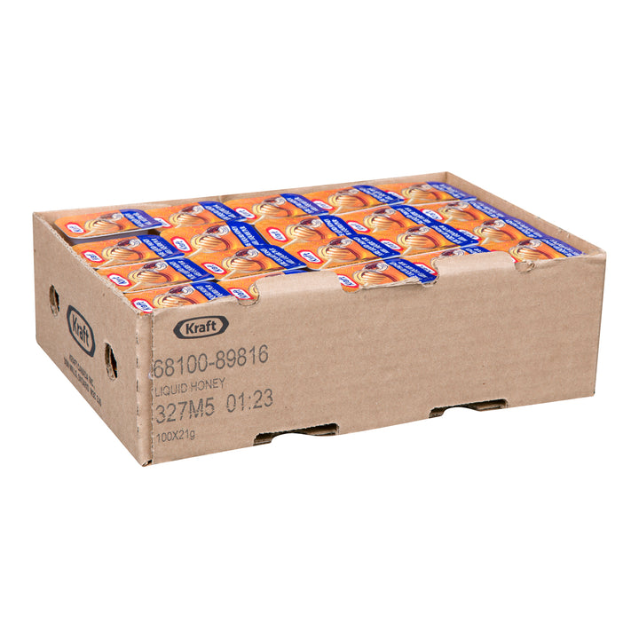 Sachet de miel liquide - 200 x 21 g - Kraft - Ingrédients pour restaurants et services de restauration - Distribution canadienne