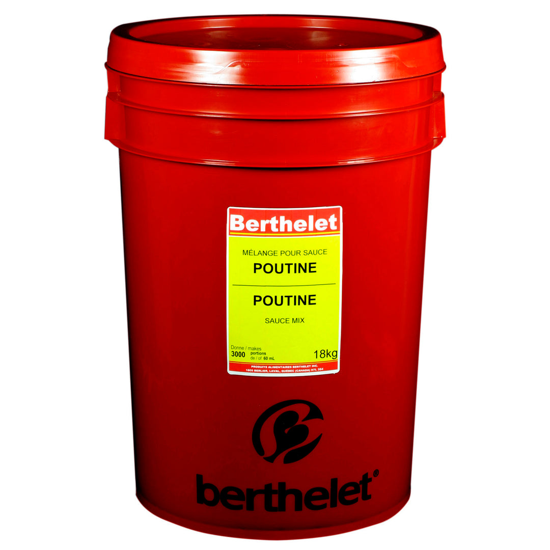 Sauce Poutine en poudre - 1 x 18 kg - Berthelet - Ingrédients pour restaurants et services de restauration - Distribution canadienne