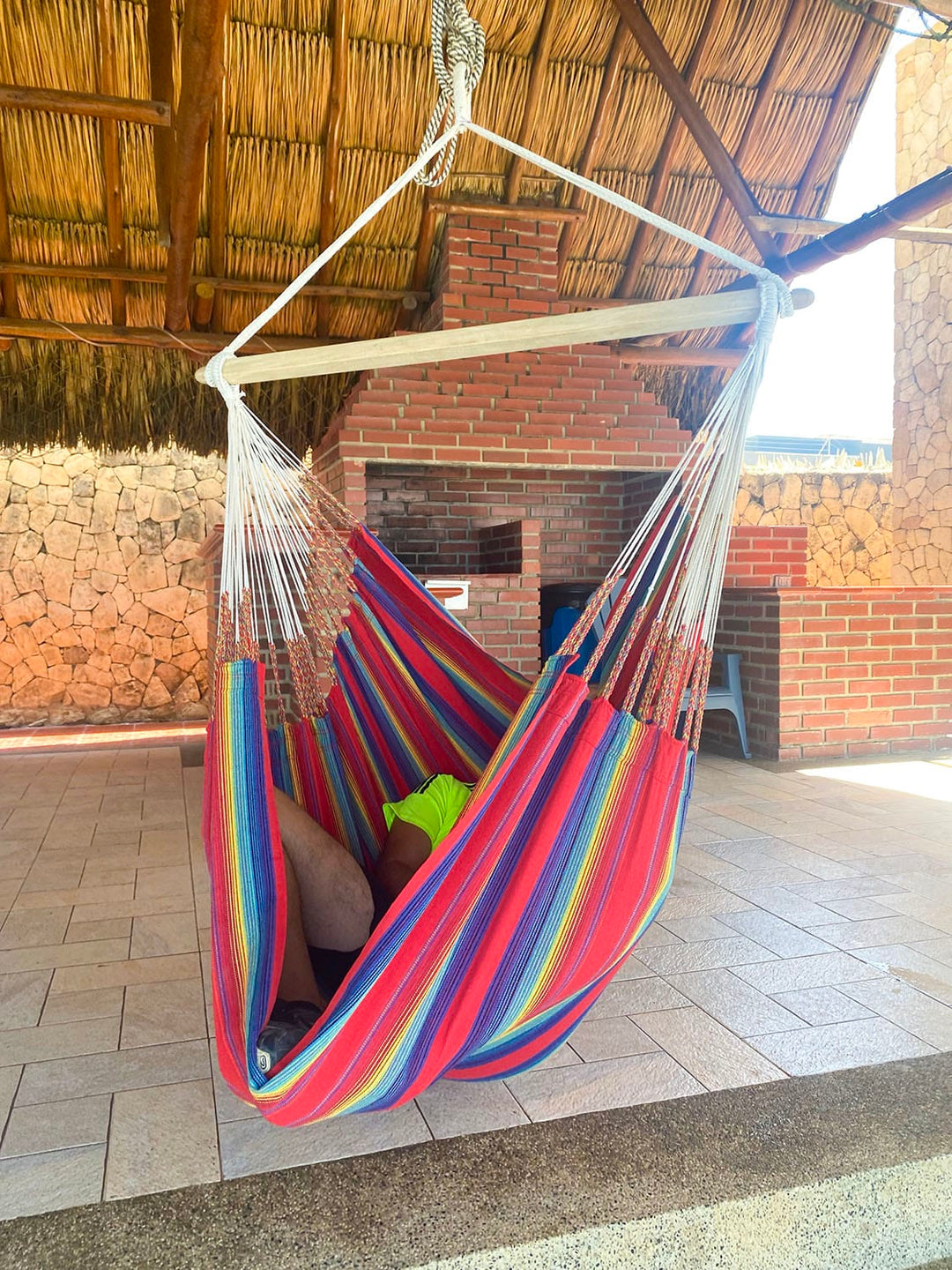 Colombian Hammock Chair with Universal Chair Stand - Part of the Collective Marketplace Collection