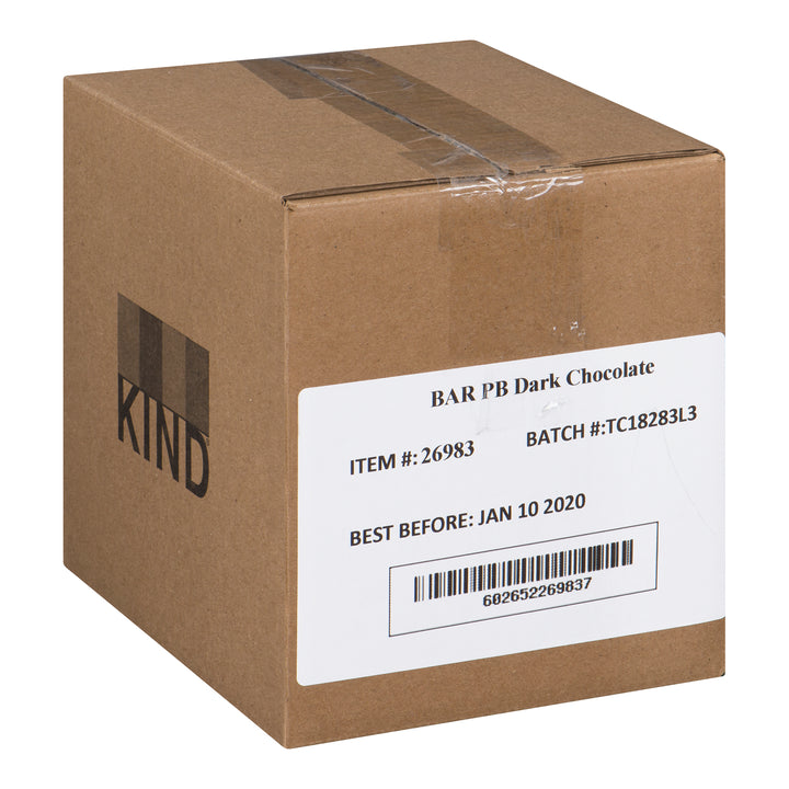 Barre en-cas cacahuète et chocolat noir - 36 x 40 g - Kind Llc - Ingrédients pour restaurants et services de restauration - Distribution canadienne