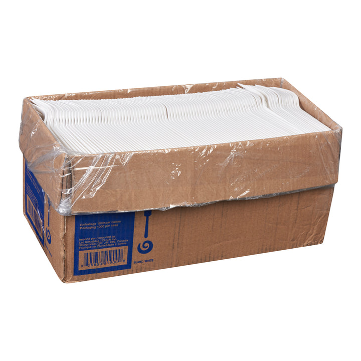 Fourchette en plastique, poids moyen - 1 x 1000 unités - Touch - Emballage et accessoires - Fournitures et équipement pour restaurants - Distribution canadienne