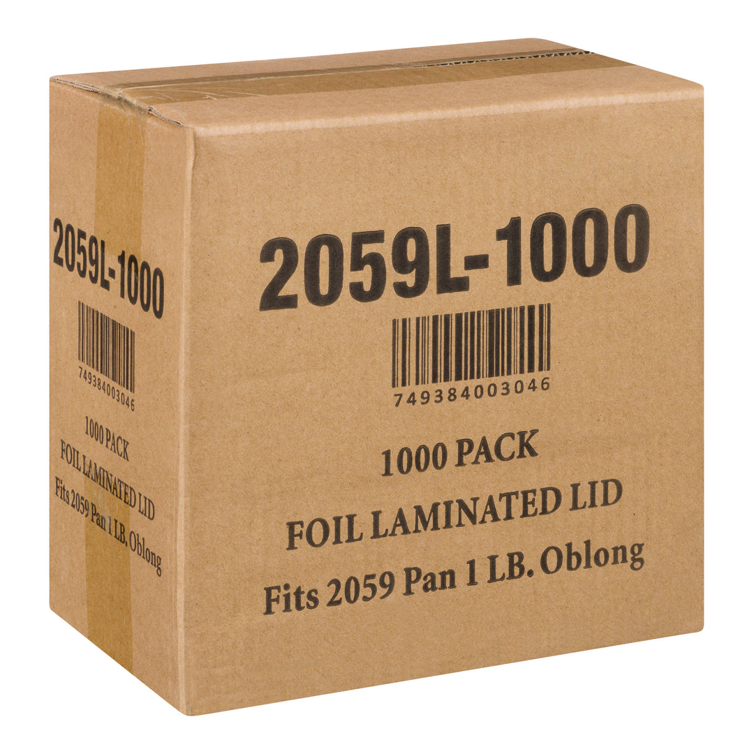 Couverture en feuille d'aluminium pour récipient de 1 lb - 1 x 1000 unités - Handi Foil Of A - Emballage et accessoires - Fournitures et équipement pour restaurants - Distribution canadienne