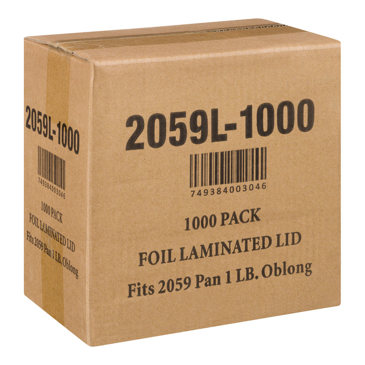 Couverture en feuille d'aluminium pour récipient de 1 lb - 1 x 1000 unités - Handi Foil Of A - Emballage et accessoires - Fournitures et équipement pour restaurants - Distribution canadienne