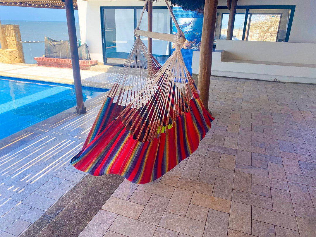 Colombian Hammock Chair with Universal Chair Stand - Part of the Collective Marketplace Collection