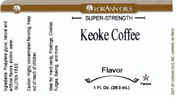 Keoke Coffee Kahlua Flavoring - Super Strength Flavor 1 oz., 16 oz., 1 Gallon, 5 Gallon