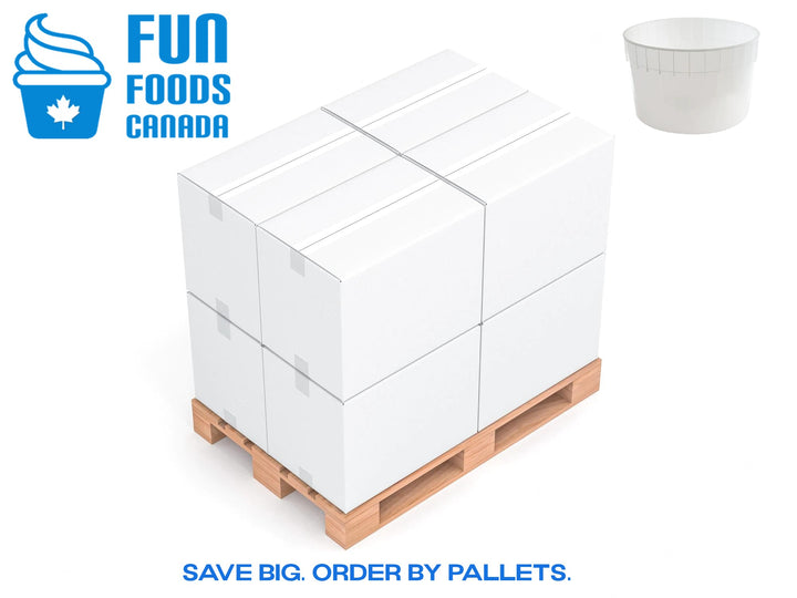 1.5 Gallon (5.7L) White HDPE Plastic Dairy Pails | 40 Pails Per Case | Foodservice Approved and Freezer Safe | Foodservice Canada