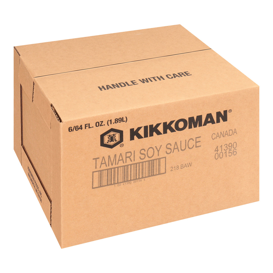 Sauce de soja Tamari sans gluten - 6 x 1,89 L - Kikkoman - Ingrédients pour restaurants et services de restauration - Distribution canadienne