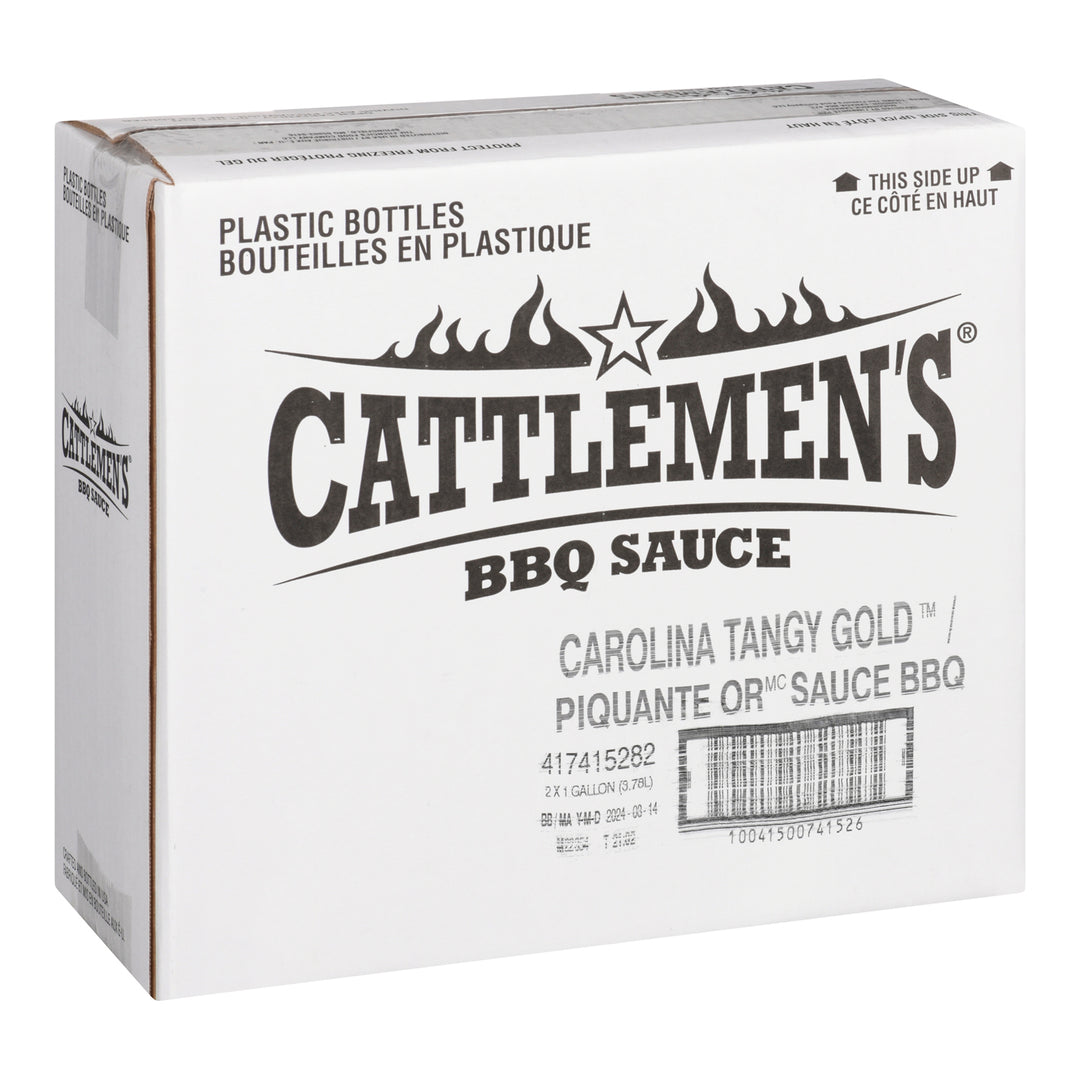 Sauce BBQ Gold Carolina Style Tangy - 2 x 3,78 L - Cattlemen's - Ingrédients pour restaurants et services de restauration - Distribution canadienne