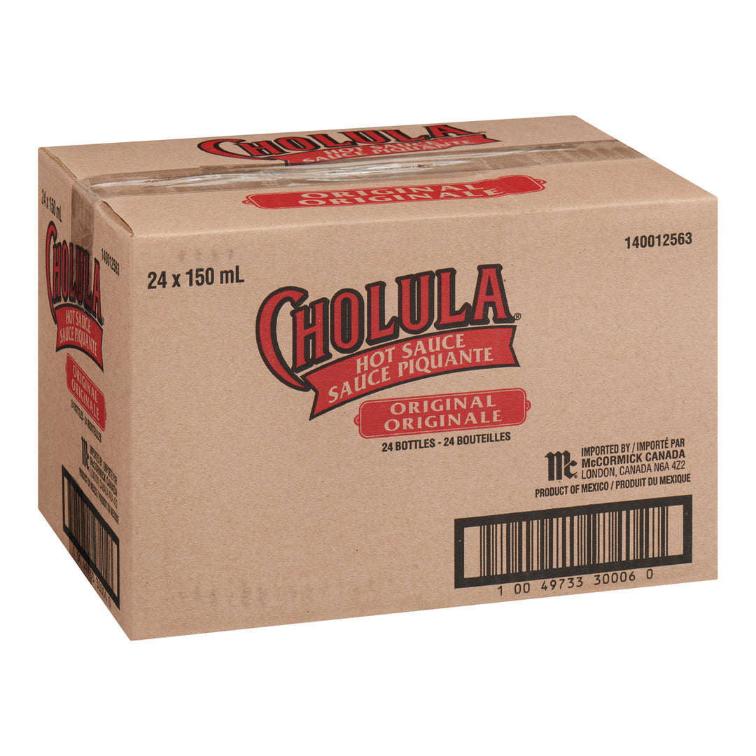 Sauce piquante Cholula Original - 24 x 150 mL - Cholula - Ingrédients pour restaurants et services de restauration - Distribution canadienne