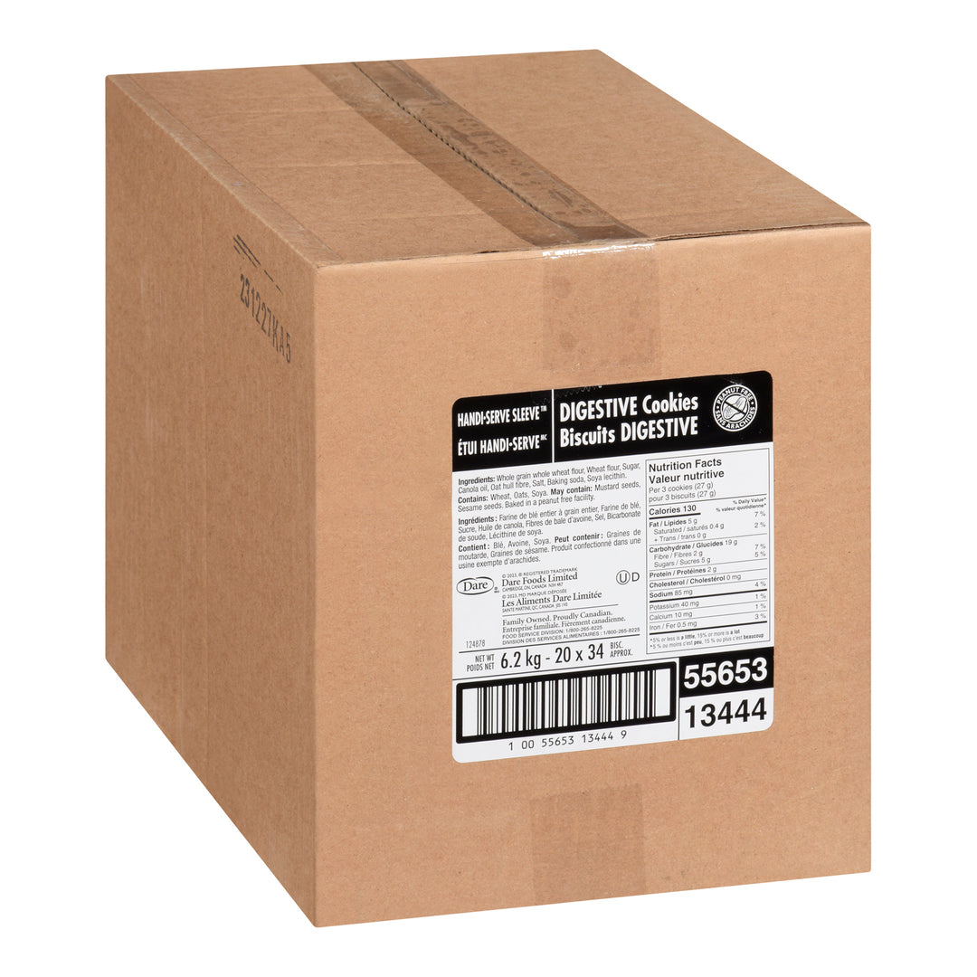 Biscuits digestifs nature - 20 x 310 g - Dare - Ingrédients pour restaurants et services de restauration - Distribution canadienne