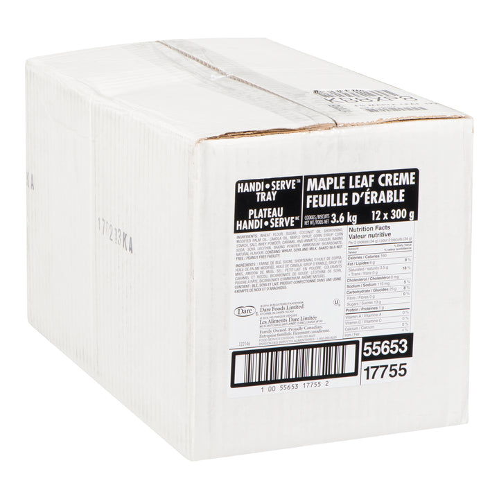 Crème au sirop d'érable pour biscuits Cookie Maple Leaf Ultimate - 12 x 300 g - Dare - Ingrédients pour restaurants et services de restauration - Distribution canadienne