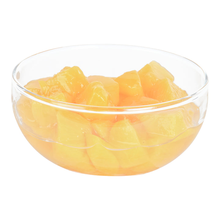 Peach Diced In Natural Juice - 6 x 2.84 L - Kontiki - Restaurant and Foodservice Ingredients - Canadian Distribution