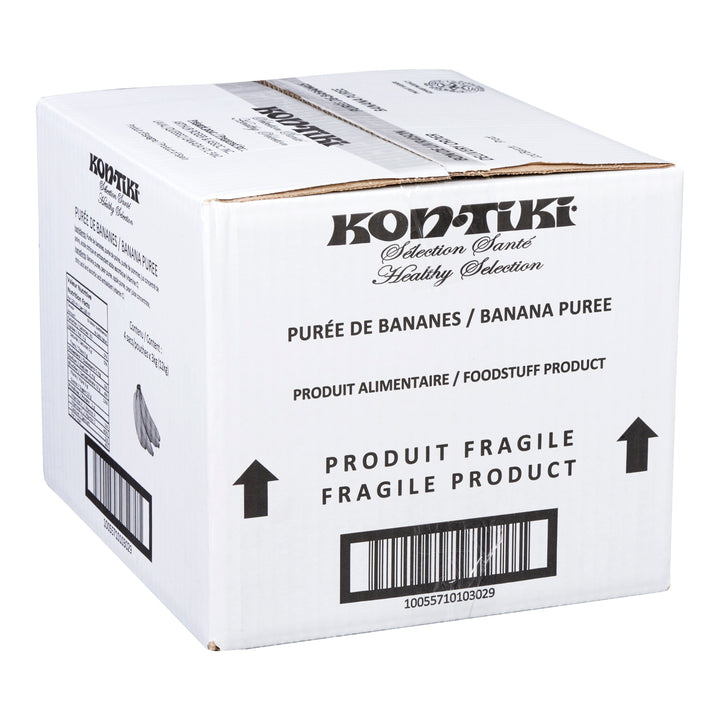 Purée de banane - 4 x 3 L - Kontiki - Ingrédients pour restaurants et services alimentaires - Distribution canadienne