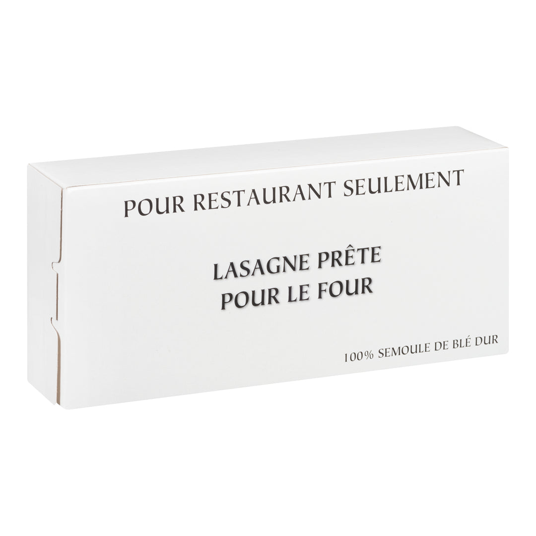 Lasagnes à la pâte, prêtes à cuire au four - 10 x 1 lb - Primo - Ingrédients pour restaurants et services de restauration - Distribution canadienne