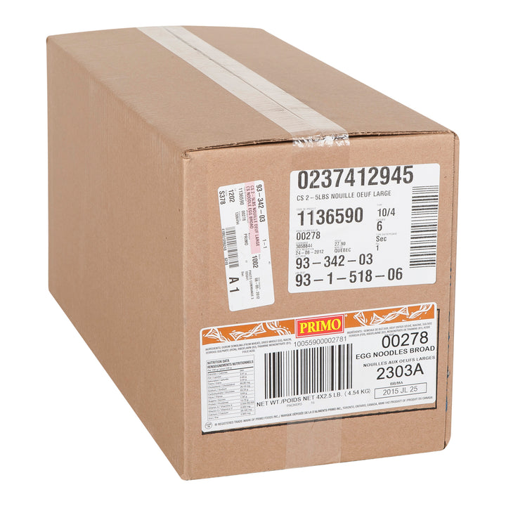 Nouilles aux œufs larges - 2 x 5 lbs - Primo - Ingrédients pour restaurants et services de restauration - Distribution canadienne