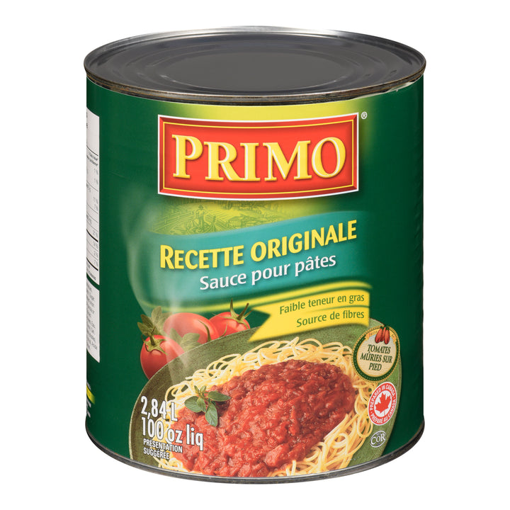 Sauce à pâtes originale - 6 x 2,84 L - Primo - Ingrédients pour restaurants et services de restauration - Distribution canadienne
