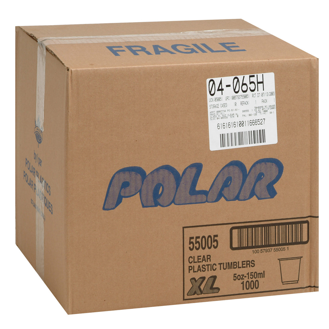 Verres en plastique transparent 5 oz - 20 x 50 unités - Polar - Emballage et accessoires - Fournitures et équipement pour restaurants - Distribution canadienne