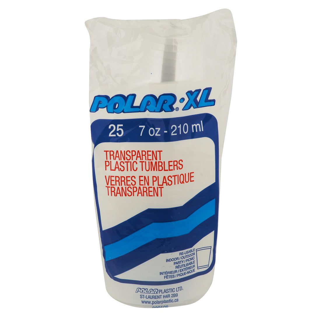 Verre en plastique transparent 7 oz, gobelet extra large - 20 x 25 unités - Polar - Emballage et accessoires - Fournitures et équipement pour restaurants - Distribution canadienne