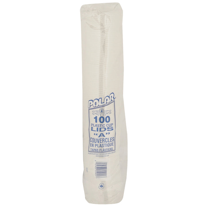 Couvercle en plastique transparent sans fente - 10 x 100 unités - Polar - Emballage et accessoires - Fournitures et équipement pour restaurants - Distribution canadienne