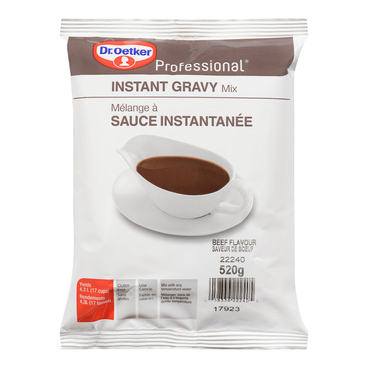 Gravy Beef Instant - 6 x 520 g - Oetker - Restaurant and Foodservice Ingredients - Canadian Distribution