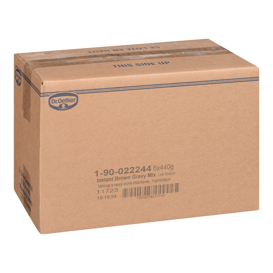 Poudre à sauce brune instantanée faible en sodium - 6 x 440 g - Oetker - Ingrédients pour restaurants et services de restauration - Distribution canadienne