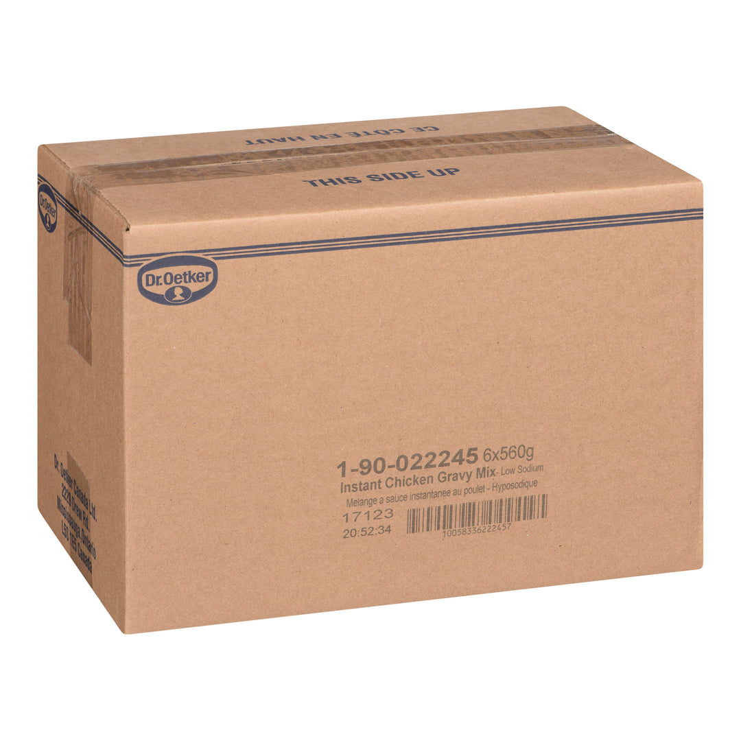 Sauce à viande en poudre pour poulet, faible teneur en sodium - 6 x 560 g - Oetker - Ingrédients pour restaurants et services de restauration - Distribution canadienne
