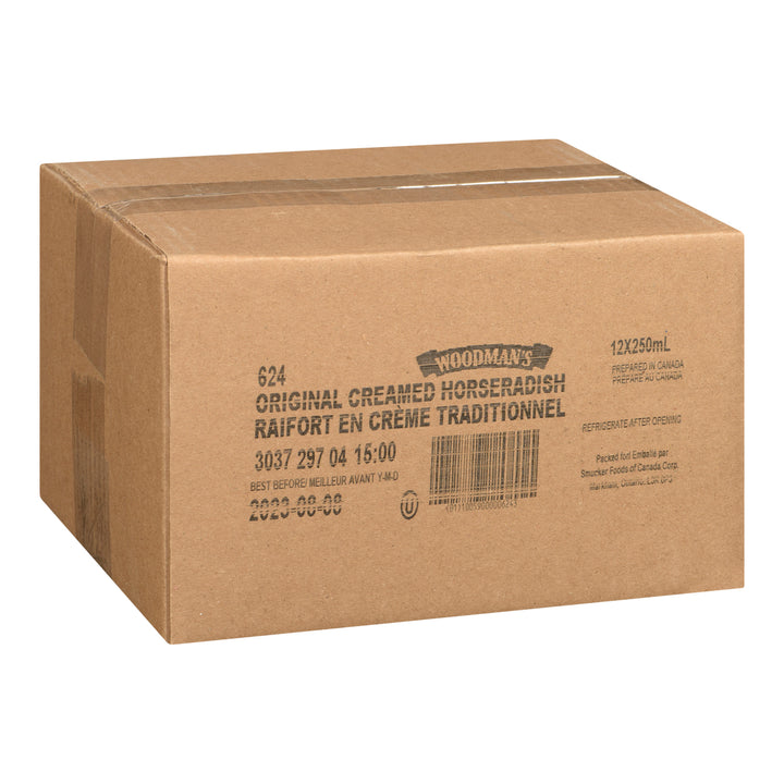 Sauce au raifort - Vente au détail - 12 x 250 mL - Woodman - Ingrédients pour restaurants et services de restauration - Distribution canadienne