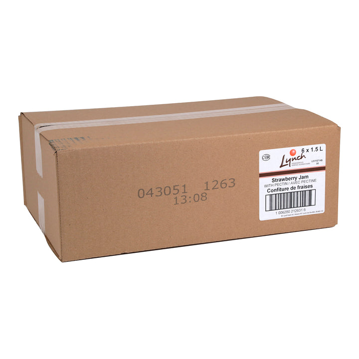 Case of Jam Strawberry With Pectin - 6 x 1.5 L (Case = 1 x 1.5 L) - Lynch - Restaurant and Foodservice Ingredients - Canadian Distribution