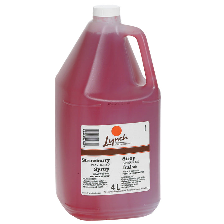 Syrup Strawberry Milkshake