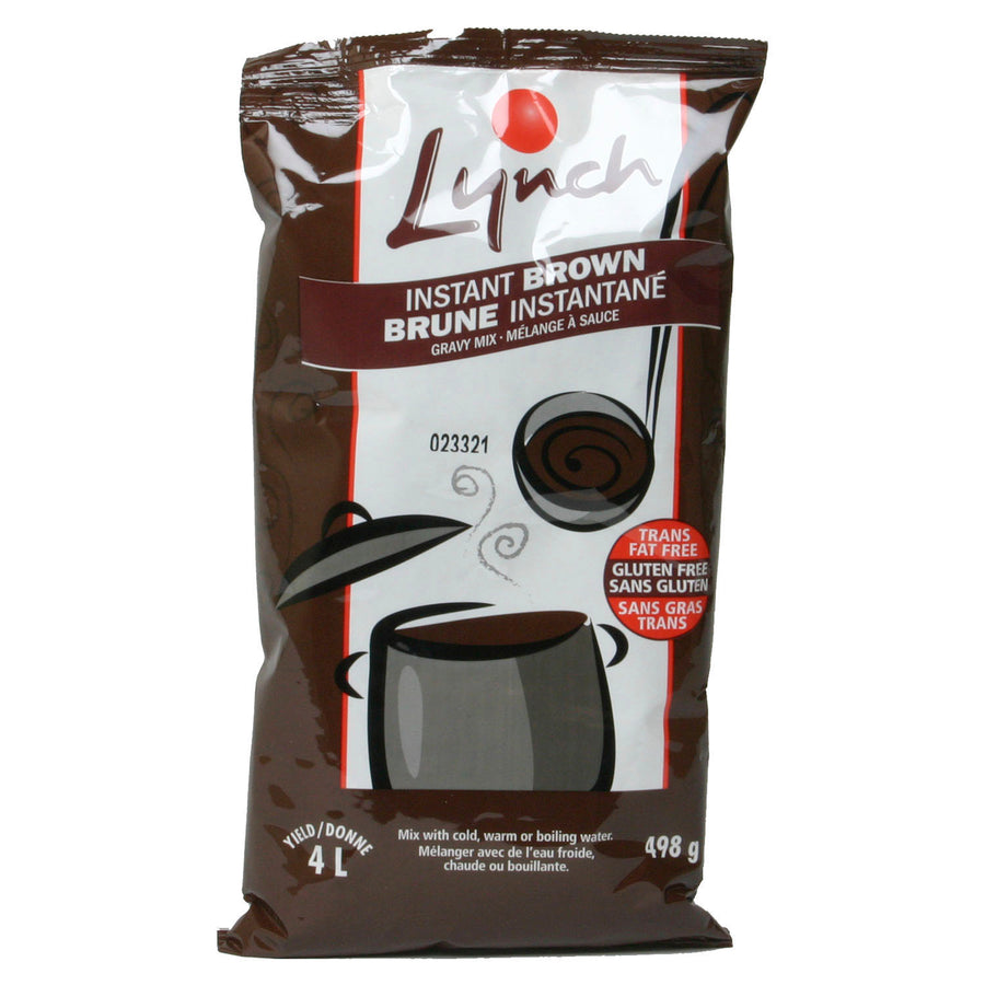 Mix Gravy Brown Instant - 8 x 498 g - Lynch - Restaurant and Foodservice Ingredients - Canadian Distribution