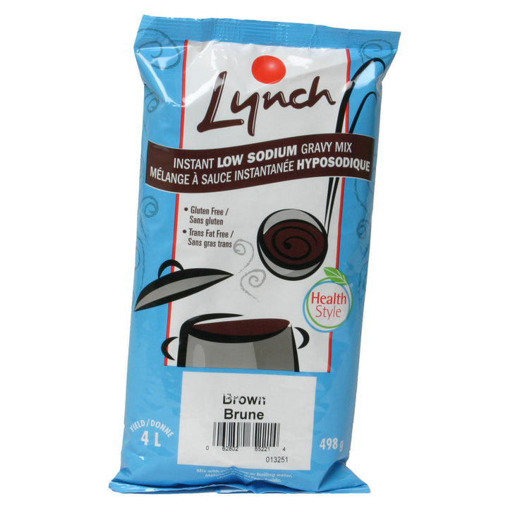 Mix Gravy Brown Low-Sodium Instant - 8 x 498 g - Health Style - Restaurant and Foodservice Ingredients - Canadian Distribution