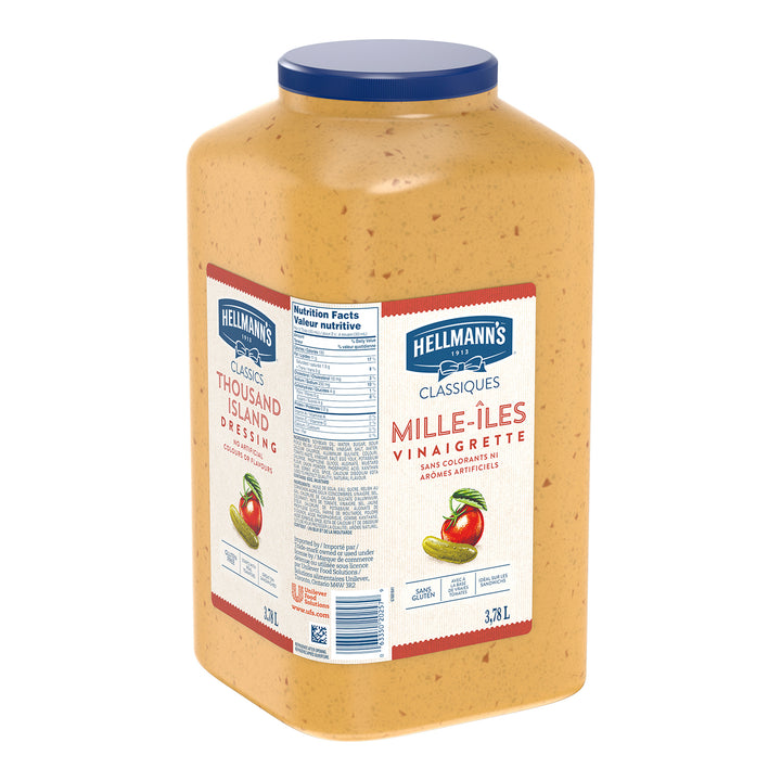 Sauce Thousand Island sans gluten - 2 x 3,78 L - Hellmans - Ingrédients pour restaurants et services de restauration - Distribution canadienne