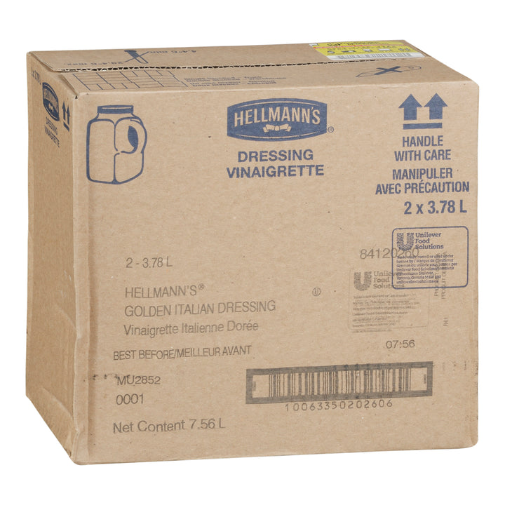 Vinaigrette italienne sans gluten - 2 x 3,78 L - Hellmans - Ingrédients pour restaurants et services de restauration - Distribution canadienne